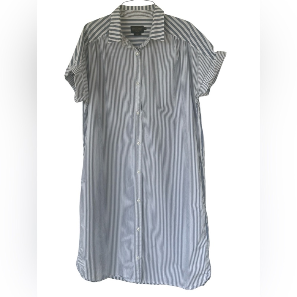 Pendleton Stripe Mix Courier Shirt Dress size medium